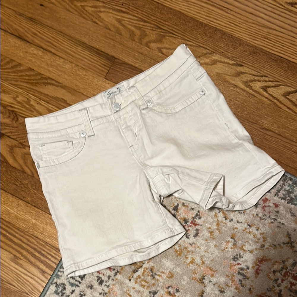 Seven7 Women's White Denim Shorts